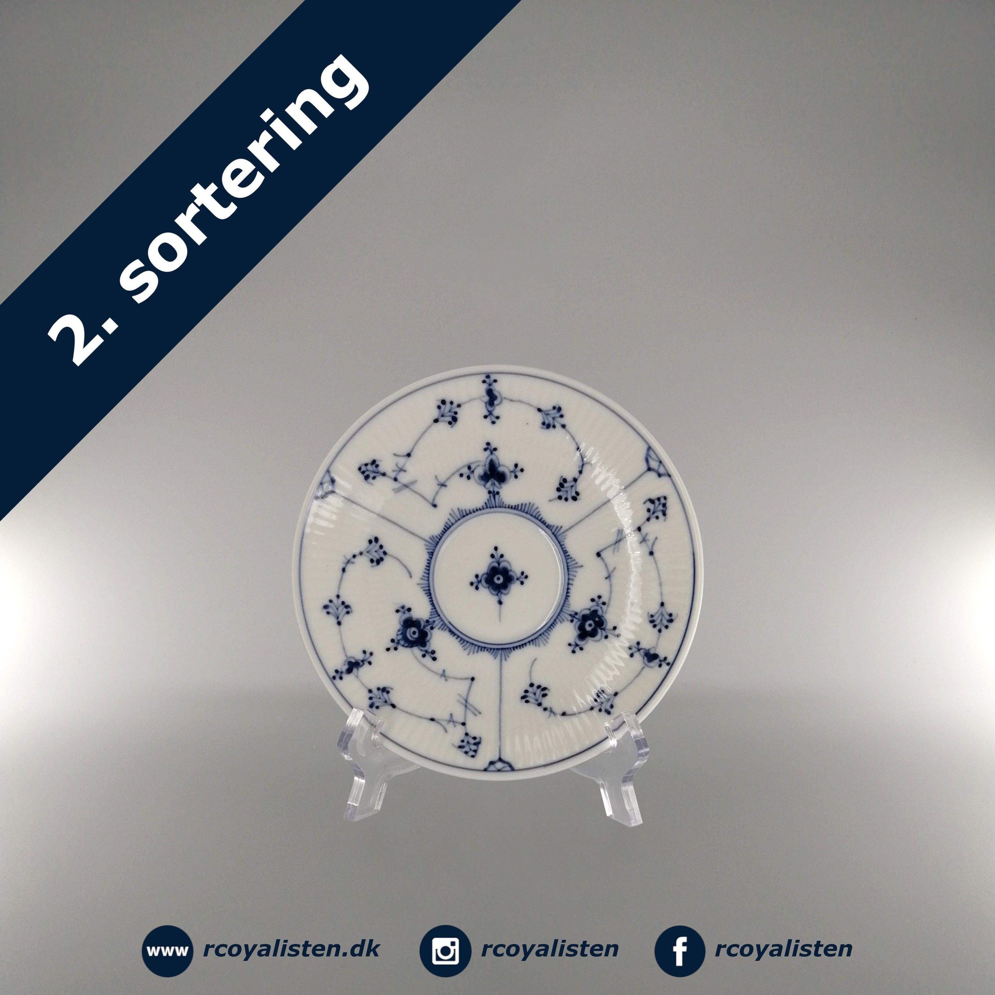 Royal Copenhagen Musselmalet Riflet Underkop (14,5 cm) - RCoyalisten.dk